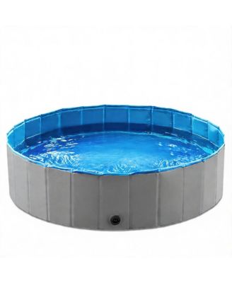Foldable Pet Bath Pool Collapsible Tub Cat Wading Kiddie