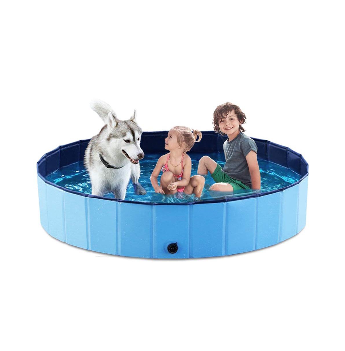 Gnuadz Foldable Pet Bath Pool Collapsible Tub Cat Wading Kiddie