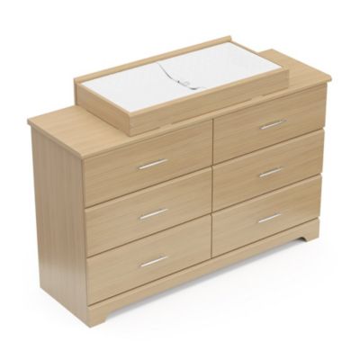 Brookside 6 Drawer Double Dresser (Driftwood)