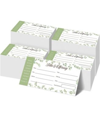 Church Offering Envelopes Tithes and Donations Botanical Design