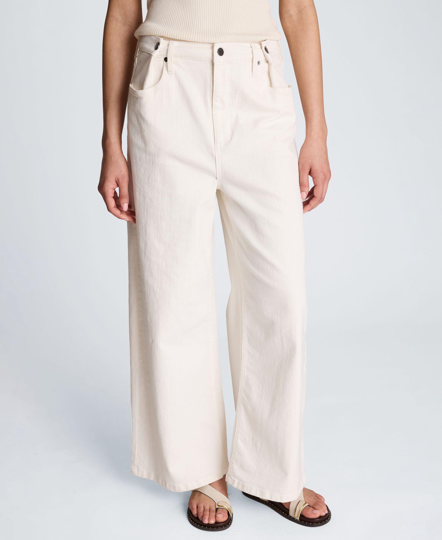 Women's High Rise Wide Leg Denim Pants