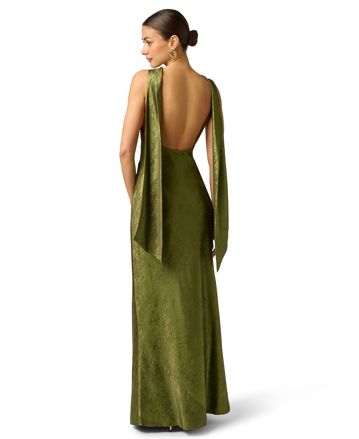 Adrianna Women's Sleeveless Cowl Neck Gown view 5 — MAYCSS fashion products