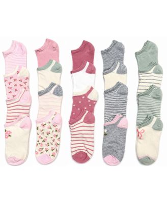 Girls' 4-8.5 Low Cut Socks, 20-Pack