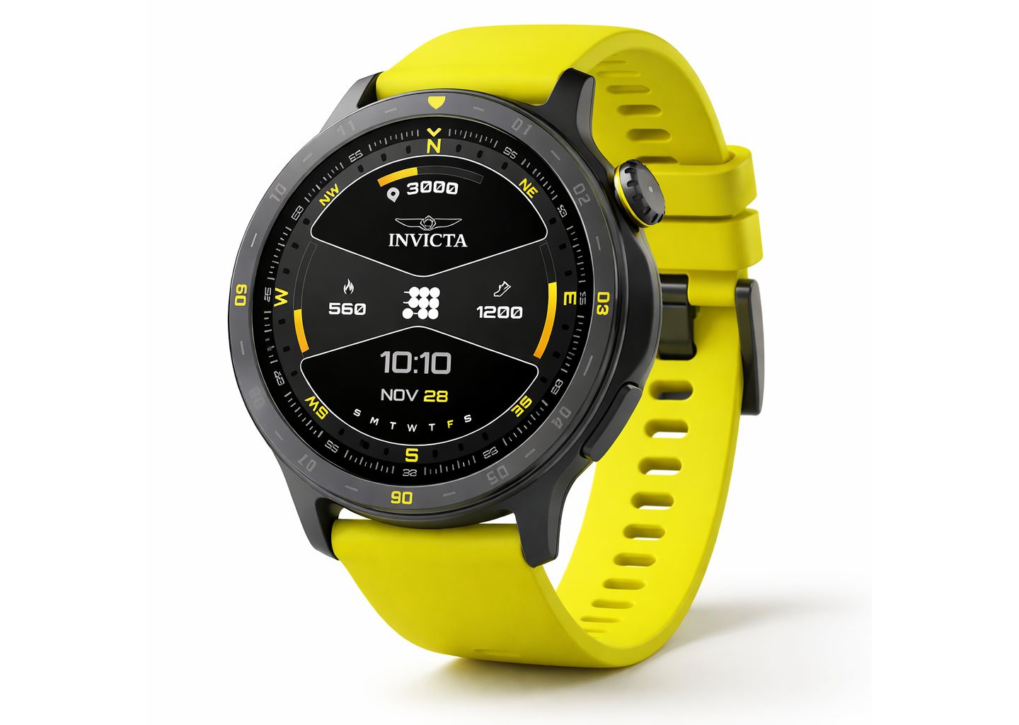 Цифровые часы Invicta I-Tech ITECH-002 унисекс, цвет: Жёлтый — фото 1
