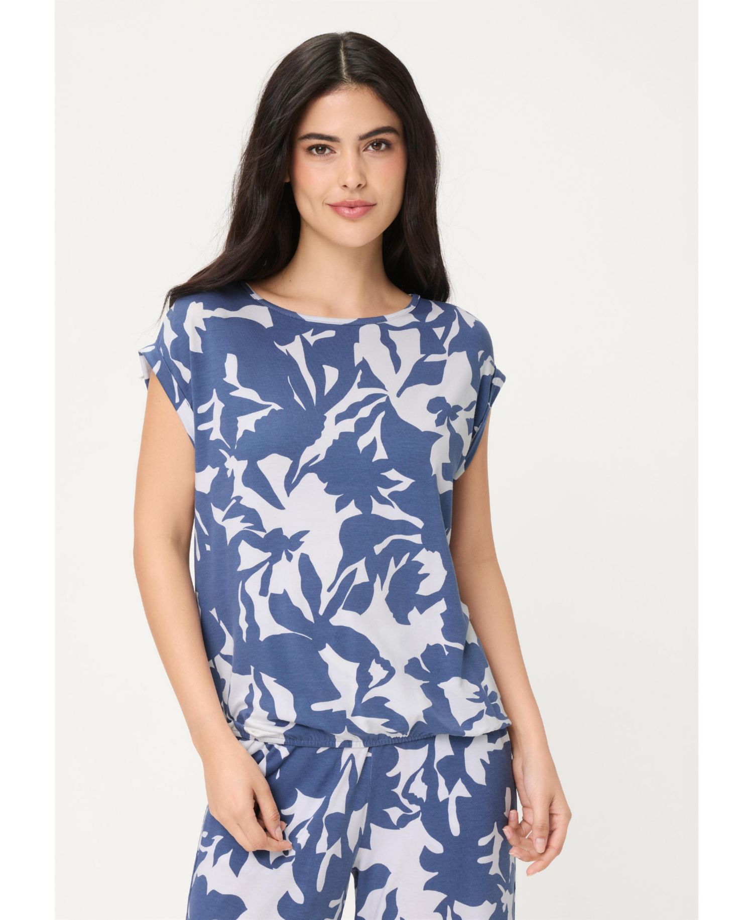 Women's Abstract Floral T-Shirt