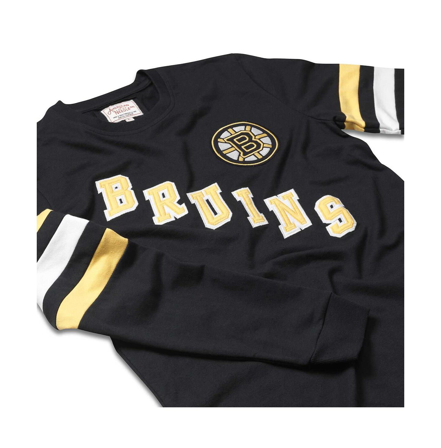 Мужская футболка American Needle Black Boston Bruins Sudbury Long Sleeve — фото 2