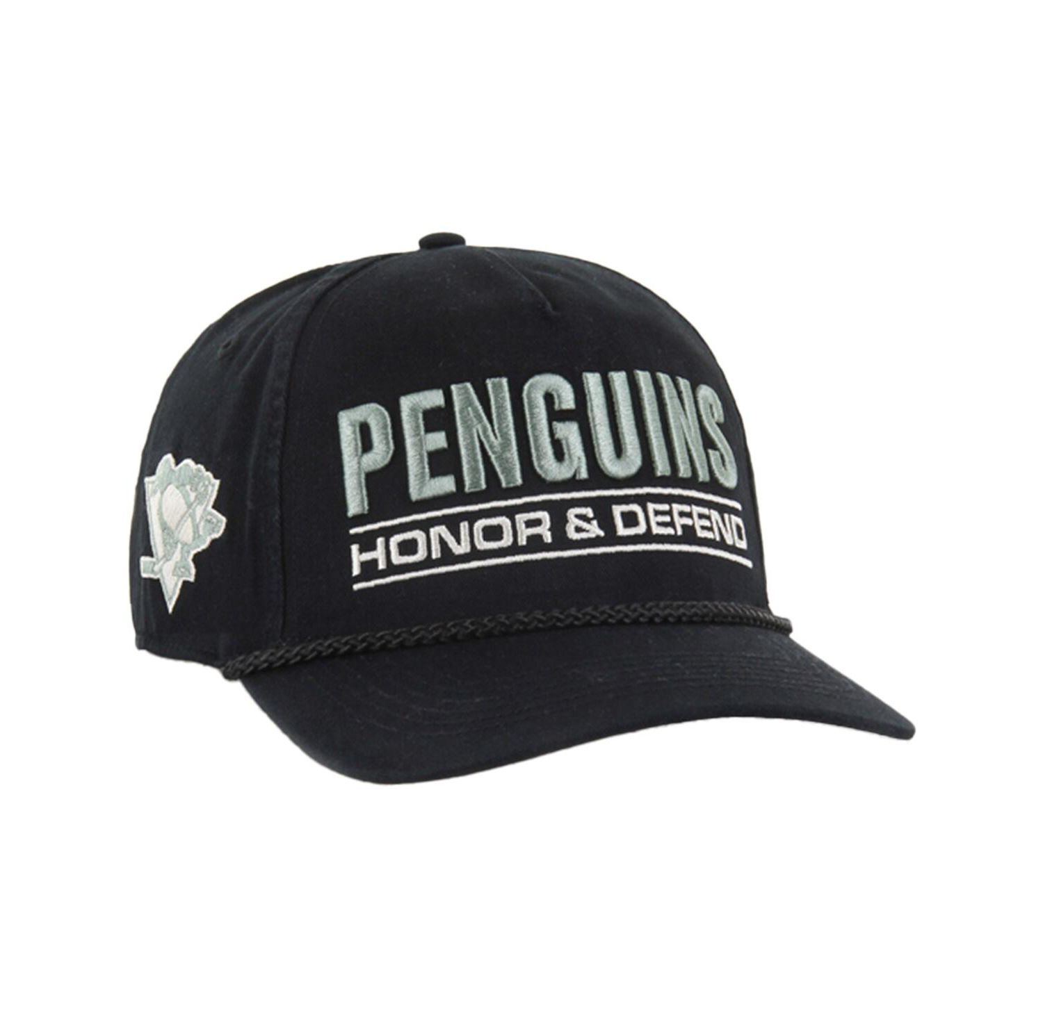 Men's Black Pittsburgh Penguins OHT Military Appreciation Homeland Honor and Defend Hitch Adjustable Hat