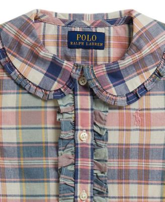 polo ralph lauren plaid shirt dress Polo Ralph Lauren Checked Shirt Dress | Brown