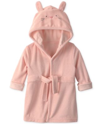 Baby Girls' Bunny Terry Bath Robes