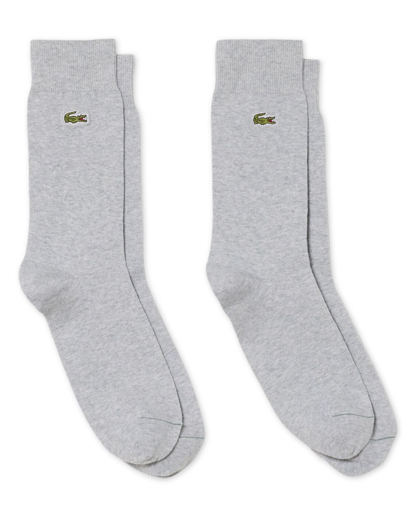 Носки Height для мужчин, средней высоты, 2 шт. — Lacoste, цвет: Серебряный — фото 1