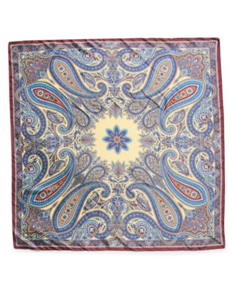 Vintage-Inspired Paisley Printed Square Scarf