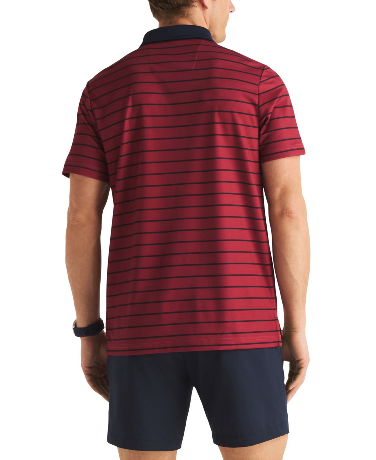 Nautica Men's Striped Moisture-Wicking Classic-Fit Polo Shirt