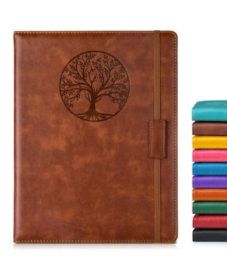 Lined Journal Notebook Hardcover Leather Ruled Writing Diary