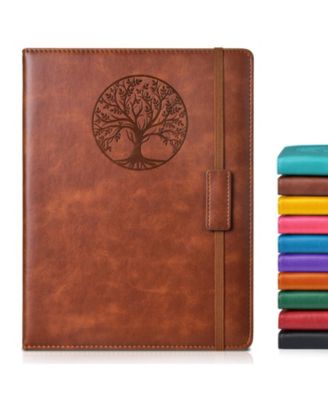 Lined Journal Notebook Hardcover Leather Ruled Writing Diary