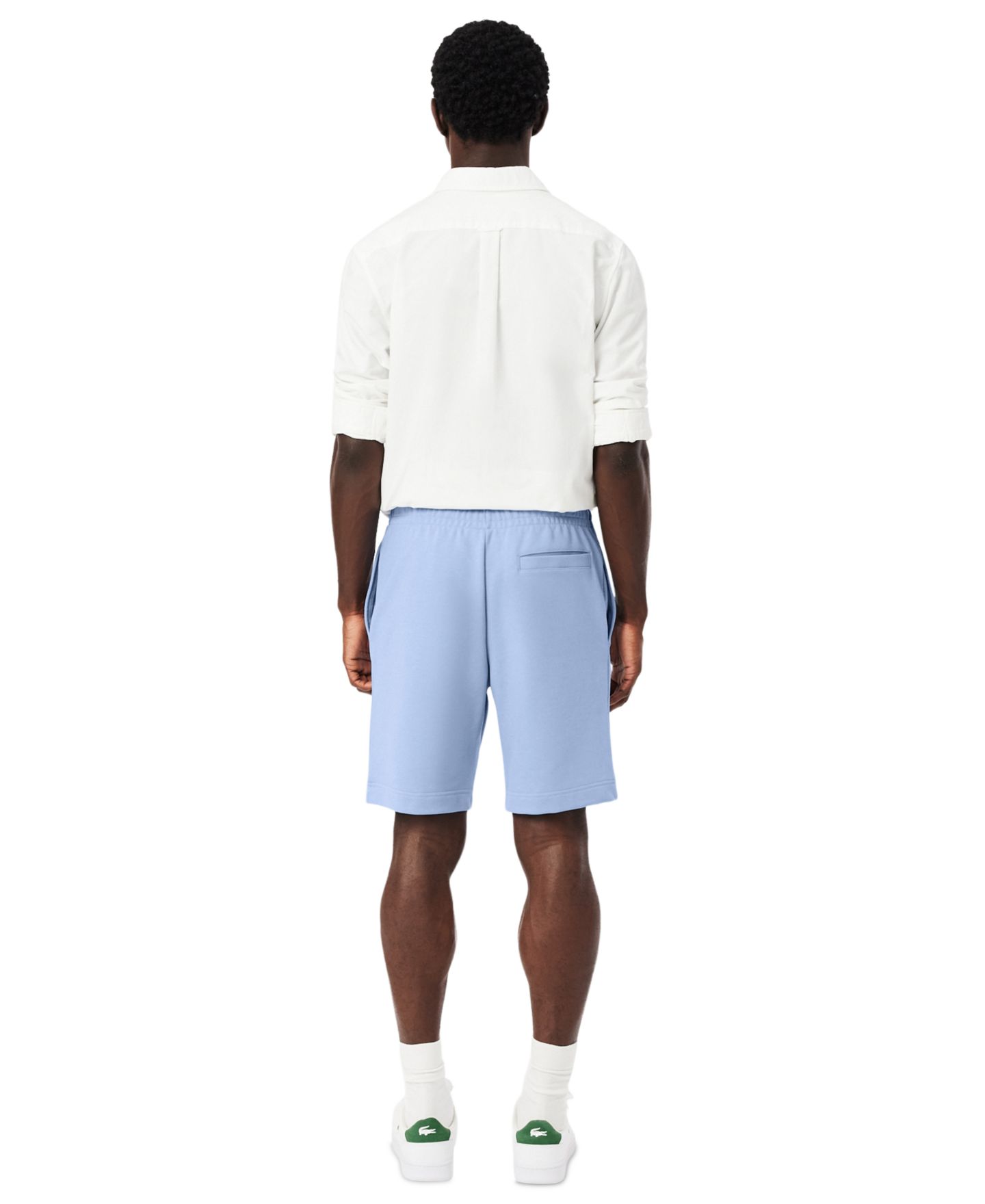 Мужские шорты Lacoste Regular-Fit Drawcords, цвет: Синий — фото 4