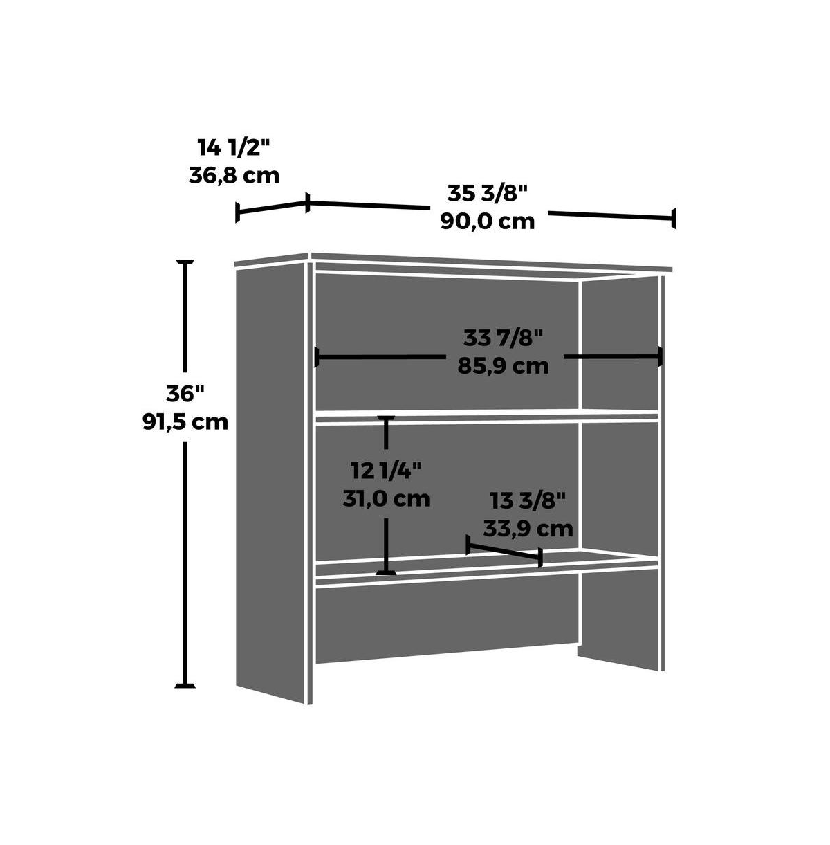 Sauder Affirm Commercial Office Hutch