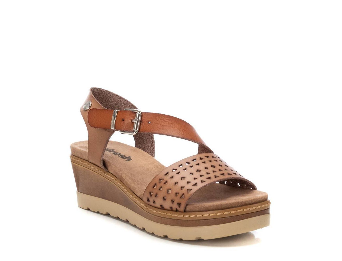 Женские сандалии XTI Wedge Sandals Refresh, цвет: Серо-коричневый — фото 1