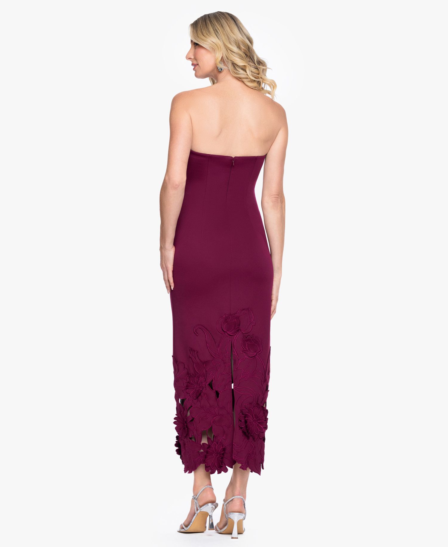 Women's Strapless Fitted Column Gown