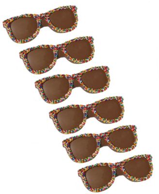 Fourth of July Milk Chocolate Sunglasses, 6 Pack