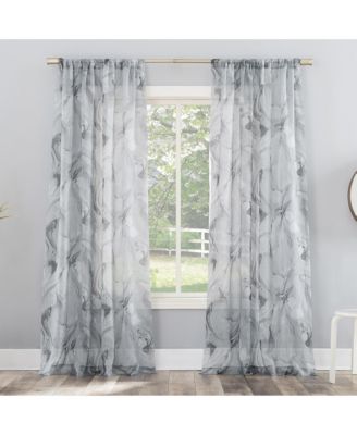 Cristo Crushed Sheer Voile Rod Pocket Curtain Panel