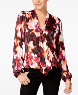 GUESS - Belissa Printed Bow Blouse