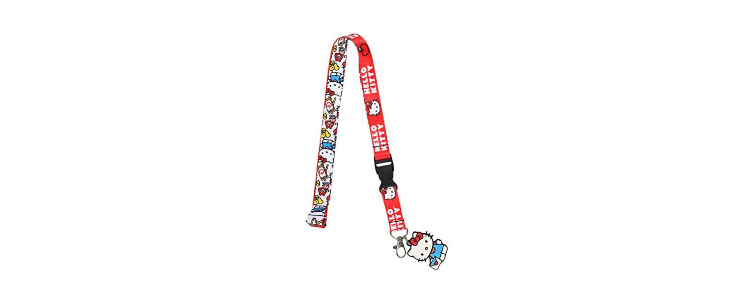 Lanyard with Breakaway Rubber Charm and ID Sleeve