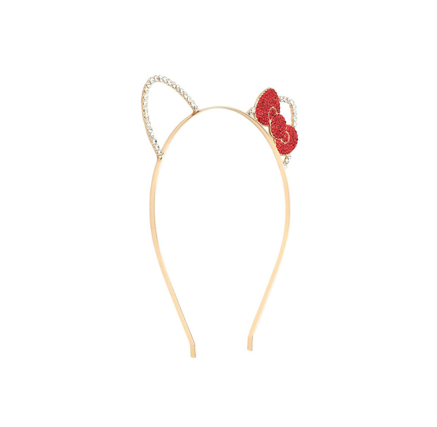 Ears and Bow Cosplay Glitzy Metal Headband