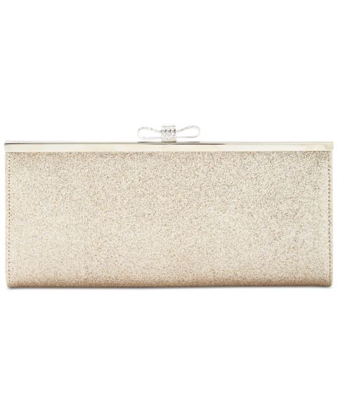 Женский клатч I.N.C. International Concepts Carolyn Glitter Clutch, цвет: Золотой / Серебряный