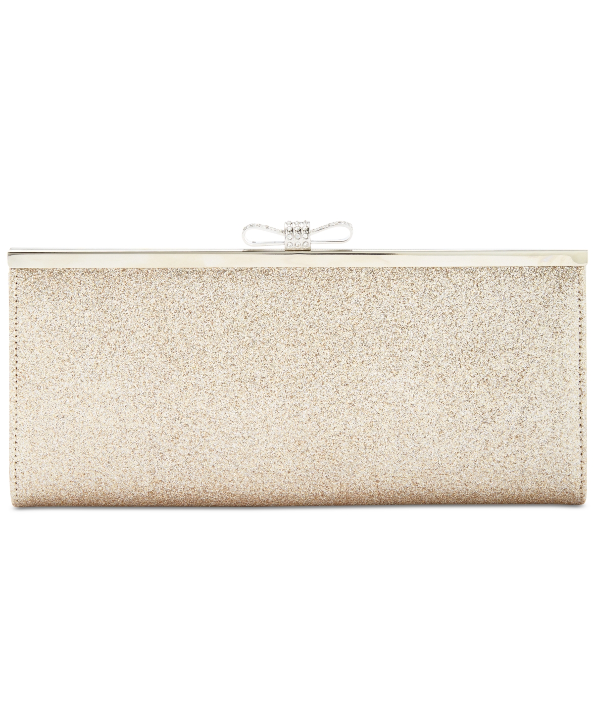 Inc International Concepts Carolyn Glitter Clutch, Created For Macy's In Gold,silver