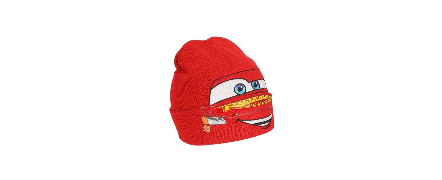 Men's Lightning Mcqueen Face Cuff Beanie