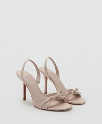 Women's Bow Detail Strappy Heeled Sandals