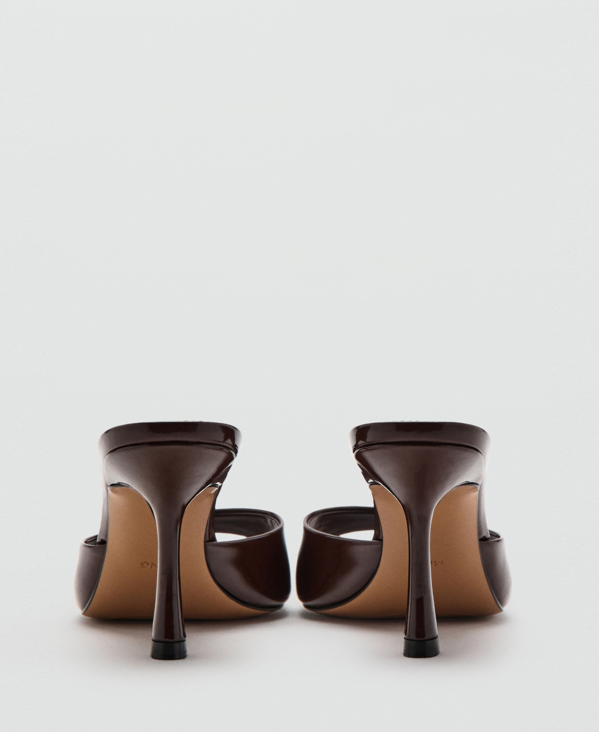 Mango Women's Patent Leather Effect Heeled Sandals