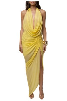 Women's Ariana Plunge Halter Dress
