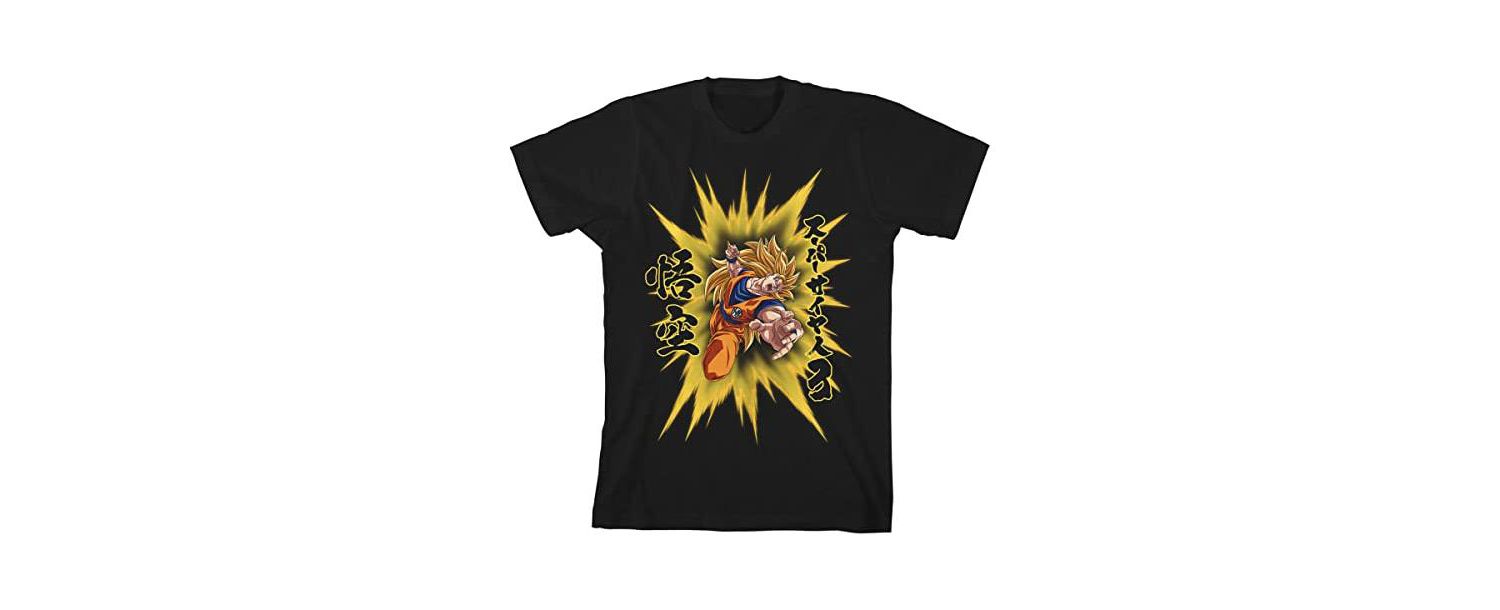 Dragon Ball Super Goku Super Saiyan Charge Youth Black T-shirt