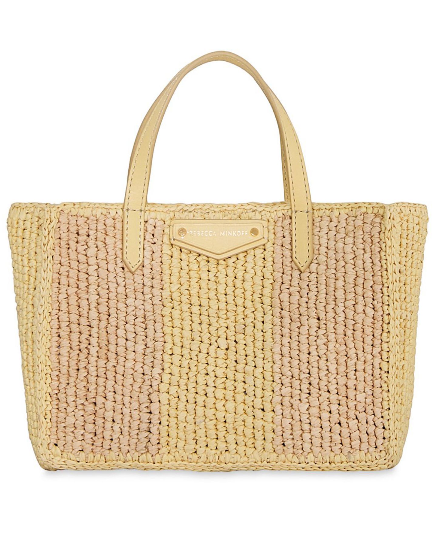 Женская сумка Rebecca Minkoff Small Straw, цвет: Натуральный разноцветный — фото 1