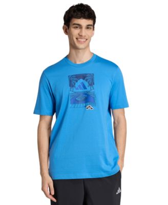 Men's Summer Slides Relax Graphic T-Shirt