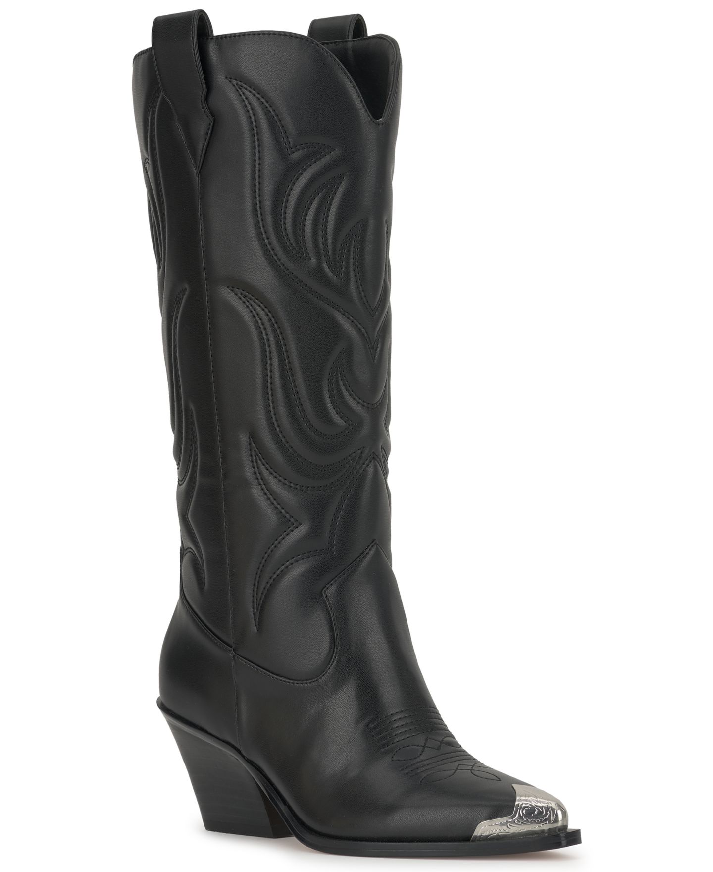 Женские ботинки Jessica Simpson Zuliena Tall Western Cowboy, цвет: Чёрный — фото 1