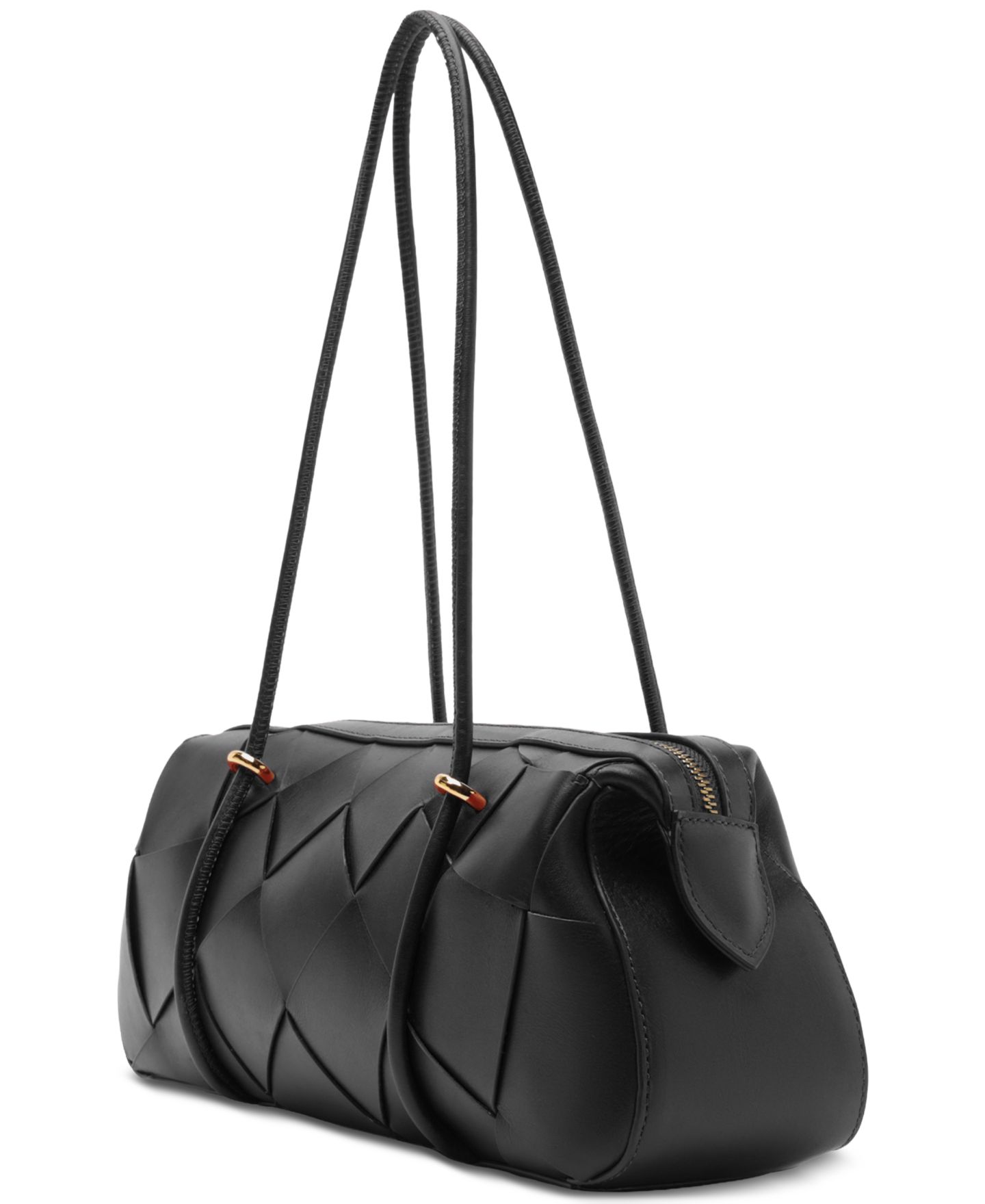Женская сумка Arezzo Sarah Large Leather Shoulder Handbag, цвет: Чёрный — фото 6