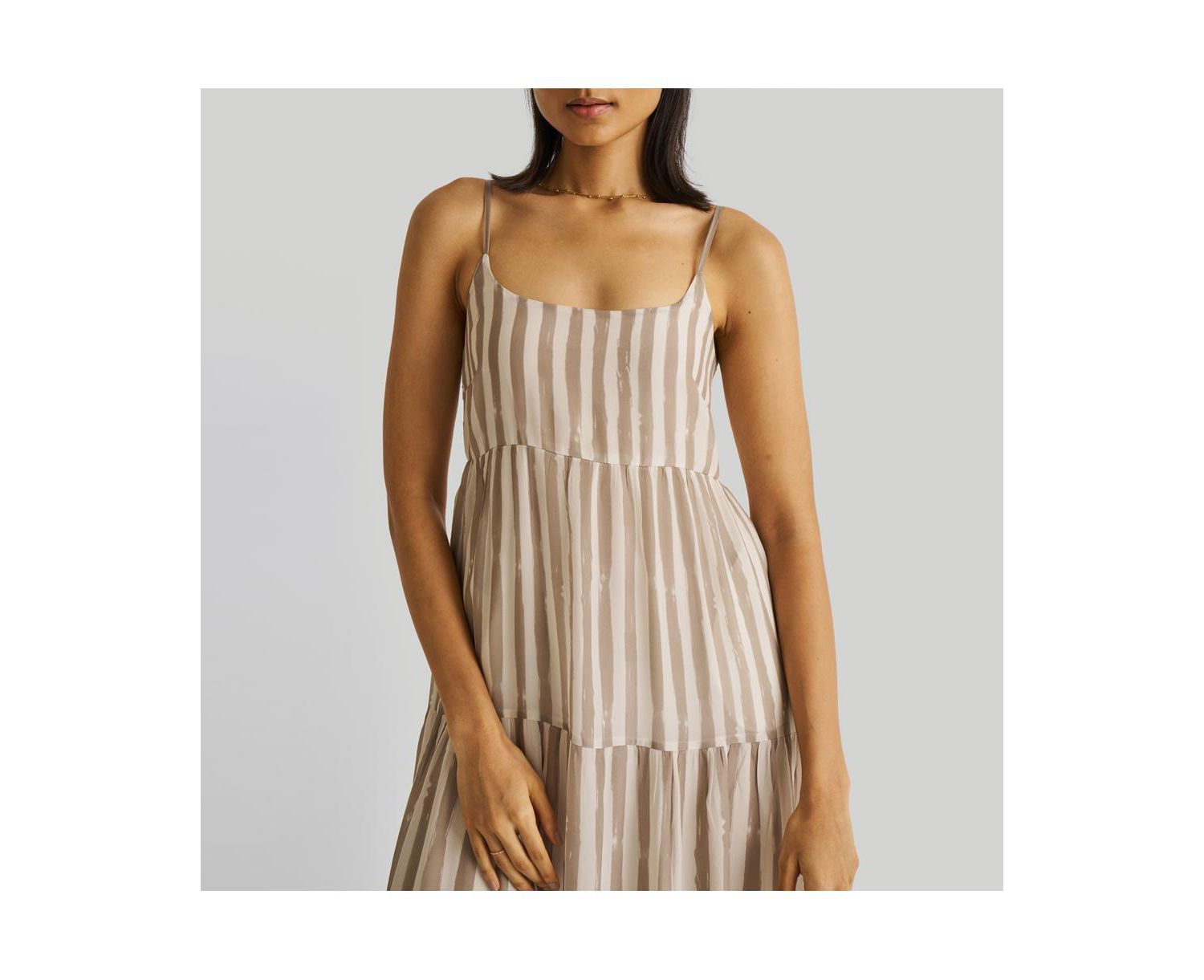 Women's Strappy Tiered Maxi Dress