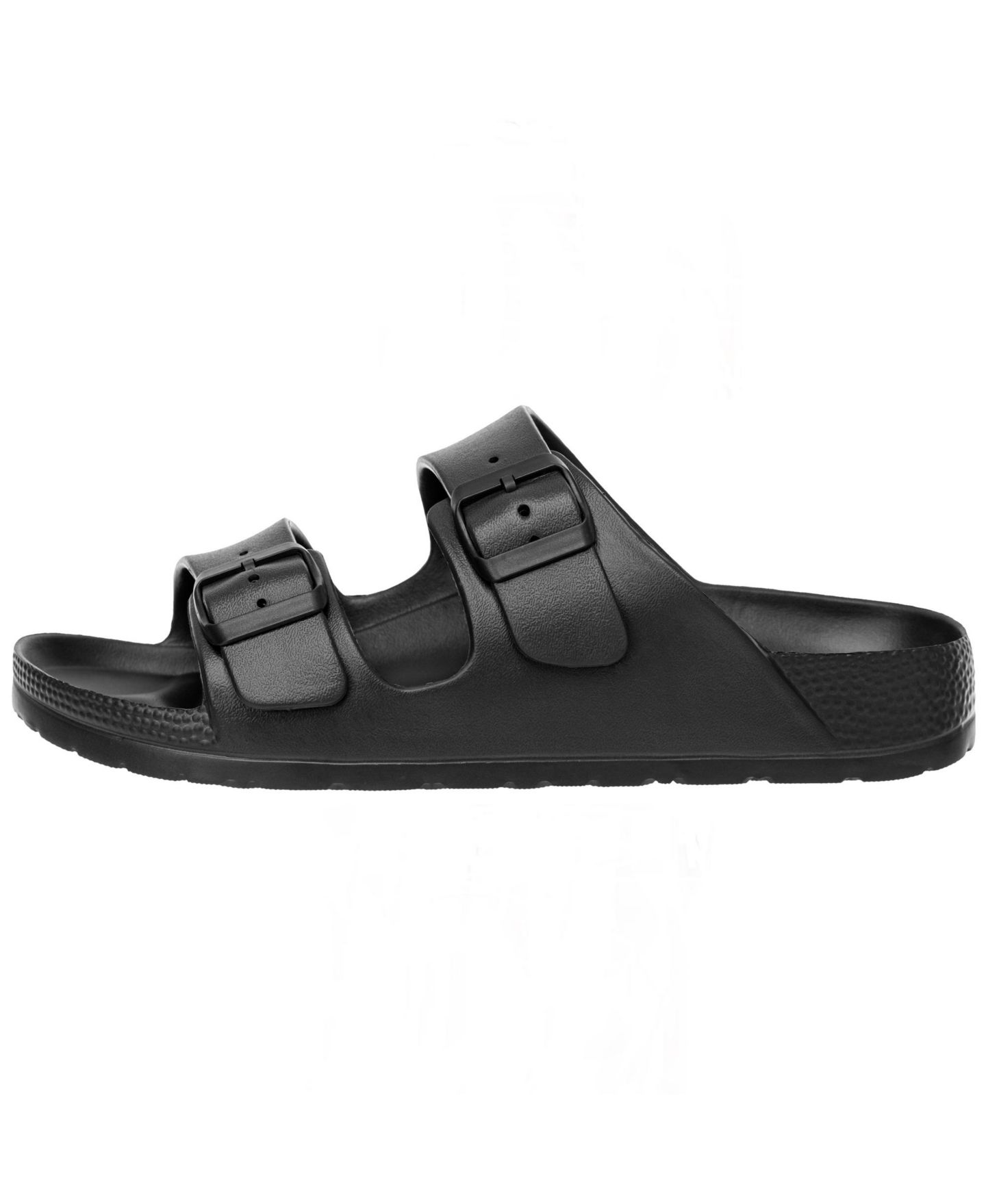 Мужские сандалии Alpine Swiss Double Strap EVA Slide Sandals Sole Flat Casual Comfort, цвет: Чёрный — фото 8