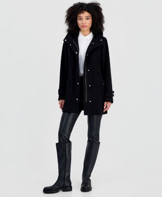 Women's Hooded Button-Front Coat, Created for Macy's