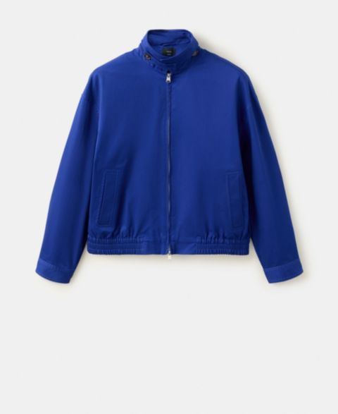 Женские куртки MANGO Women's Starring Hailey Bieber Funnel-Neck Bomber Jacket