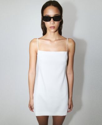 Mango Women's Starring Hailey Bieber Side Slits Short Dress - Macy's
