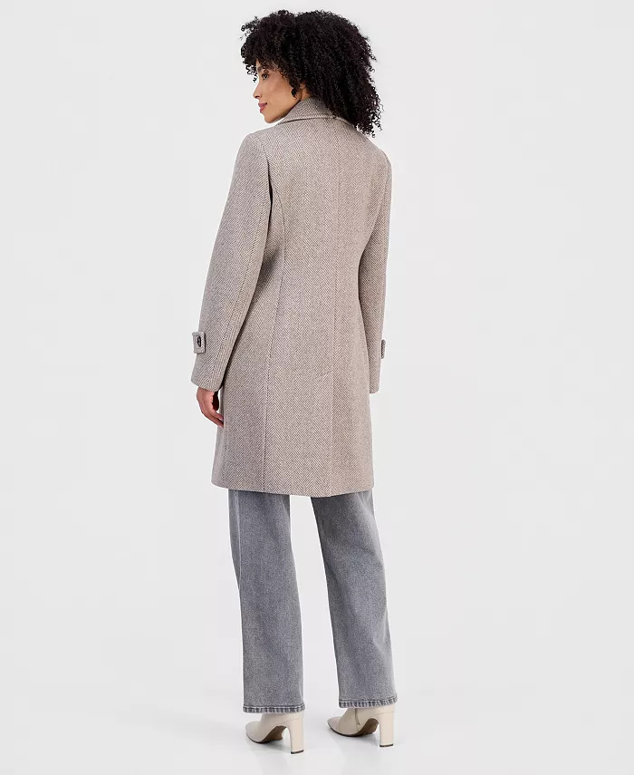 Women's Double-Breasted Coat, Created for Macy's - thumbnail 3