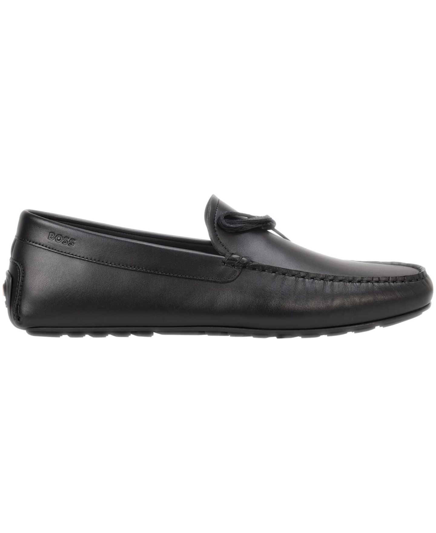 Мужские туфли Hugo Boss Noel Moccasin Slip-On Driving, цвет: Чёрный — фото 1