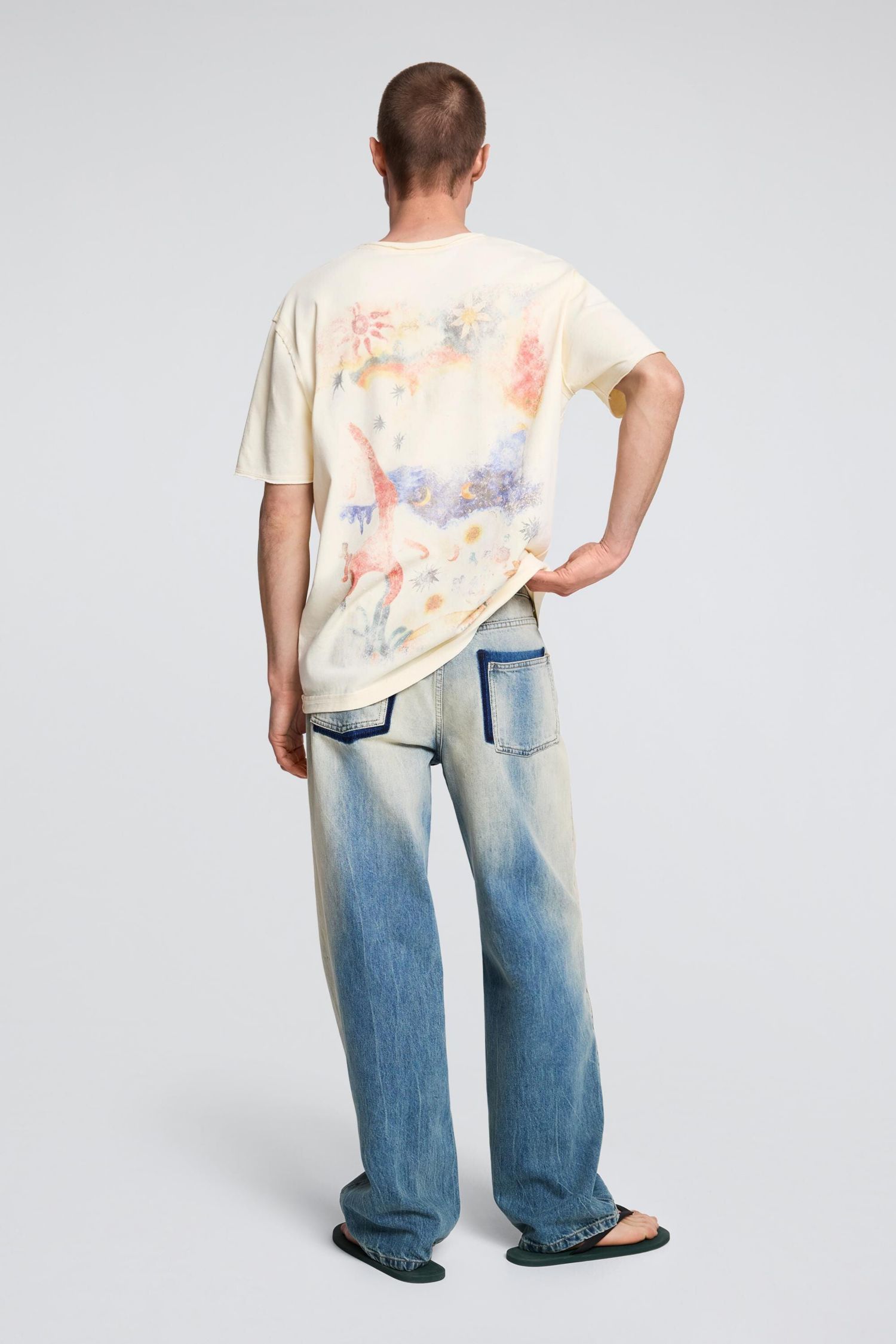 Men's Printed cotton T-shirt