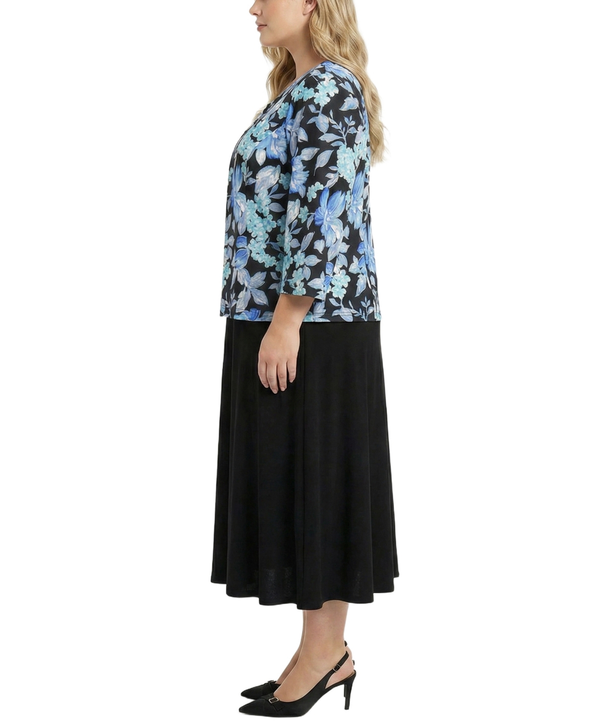 Ny Collection Plus Jacket and Dress Set