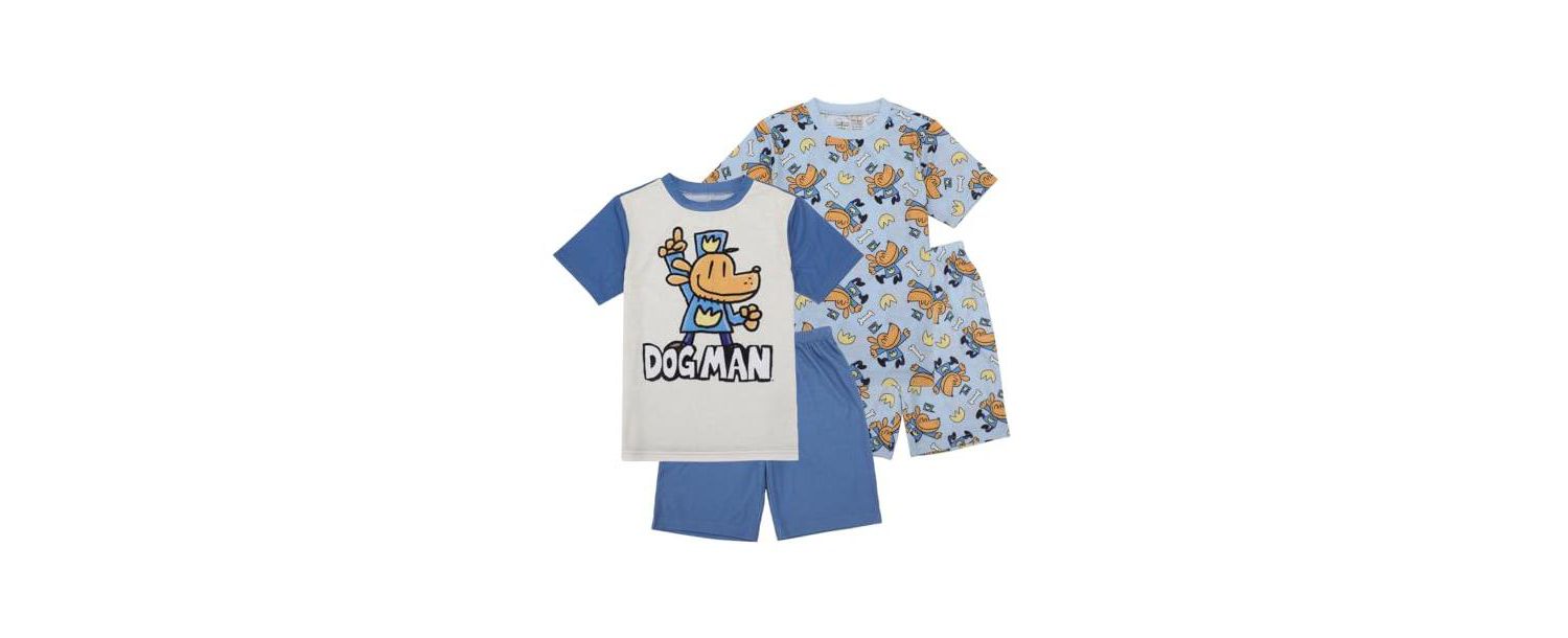 Big Boys Character Print 4-Pack Pajama Set