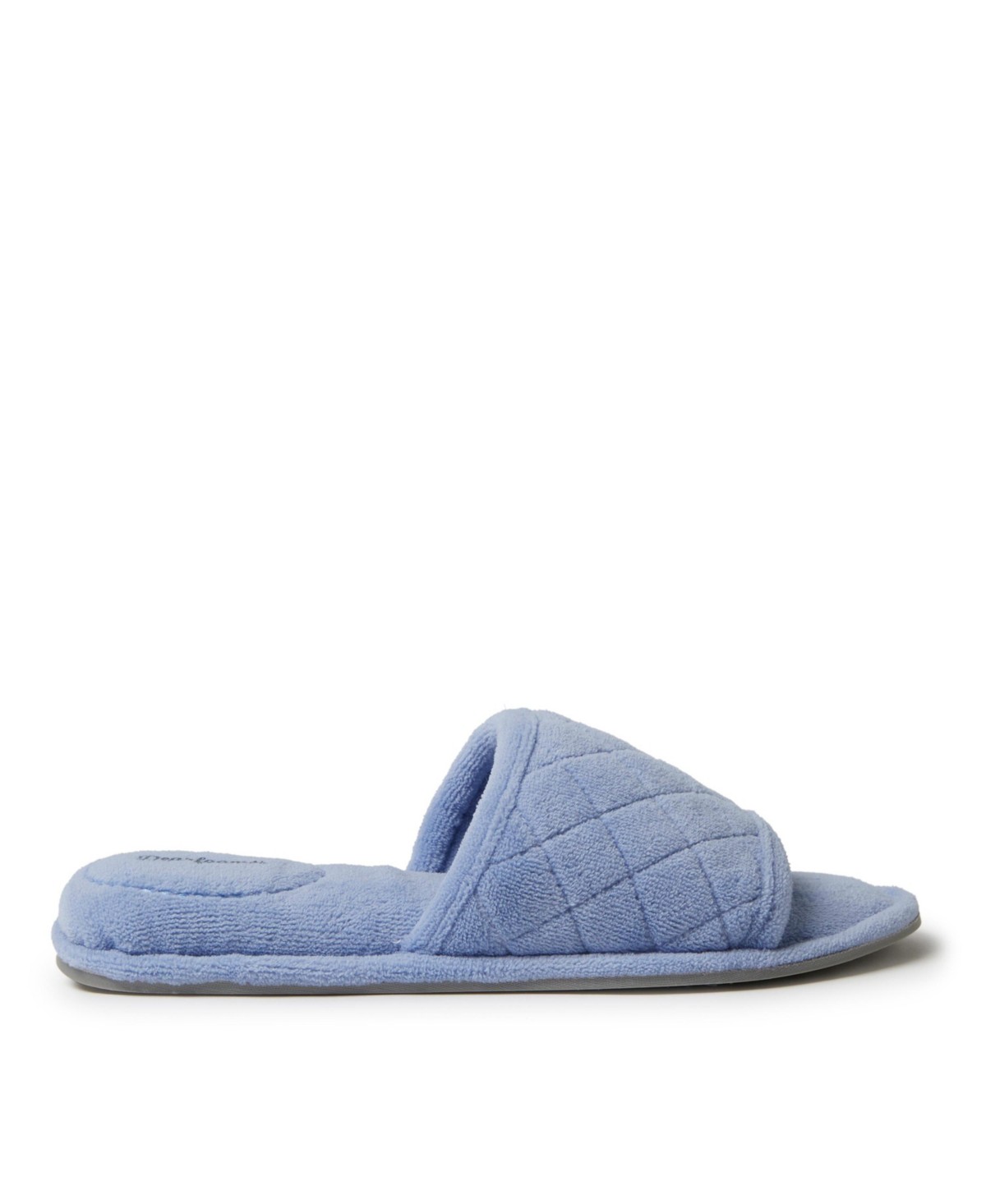 Женские Dearfoams Women's Beatrice Quilted Microfiber Terry Slide Slipper — фото 5