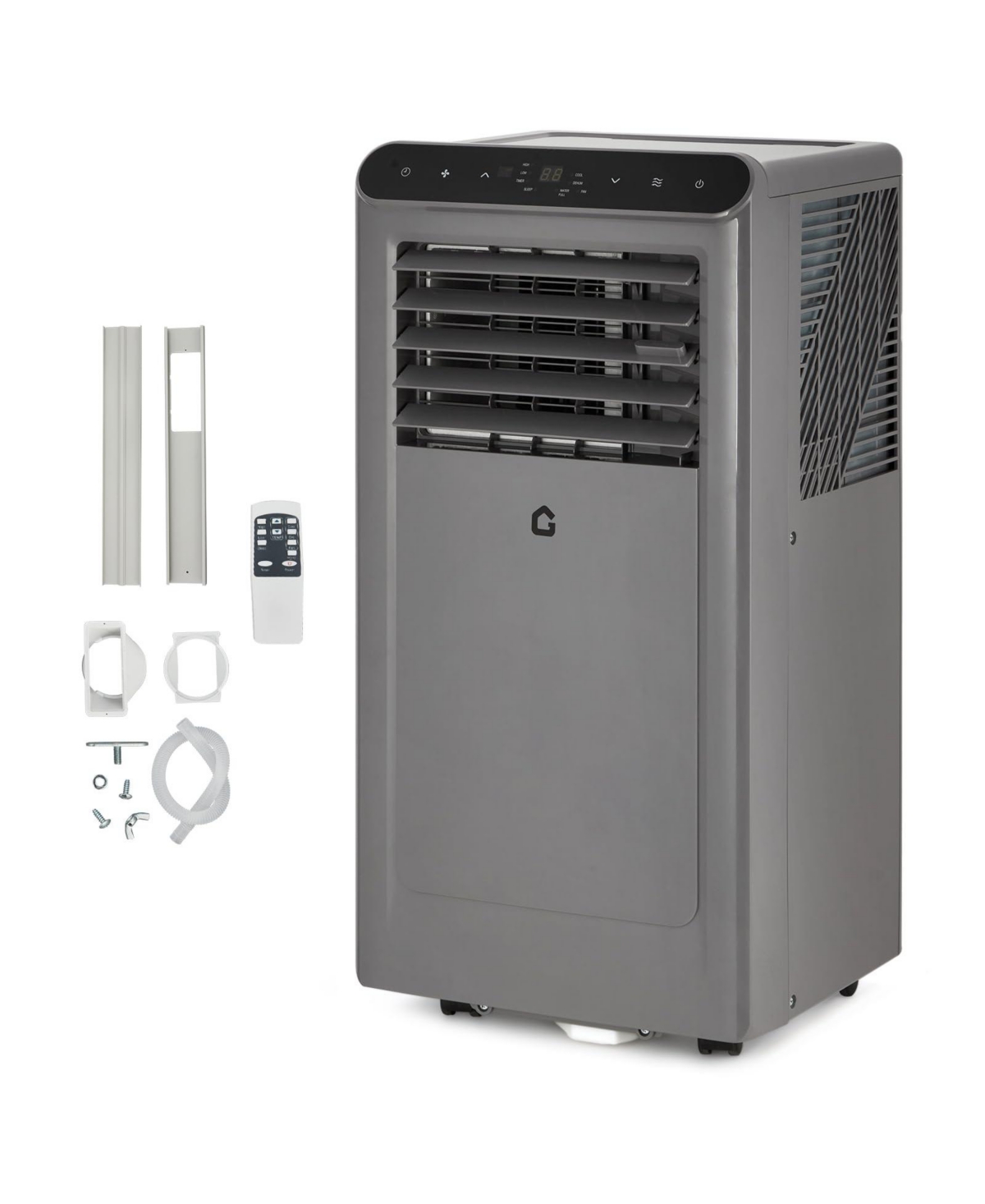Xo 10,000 Btu Portable Ac with Remote, Led Display, 24-Hour Timer, R32 Refrigerant and Window Kit for Up to 550 Sq. Ft